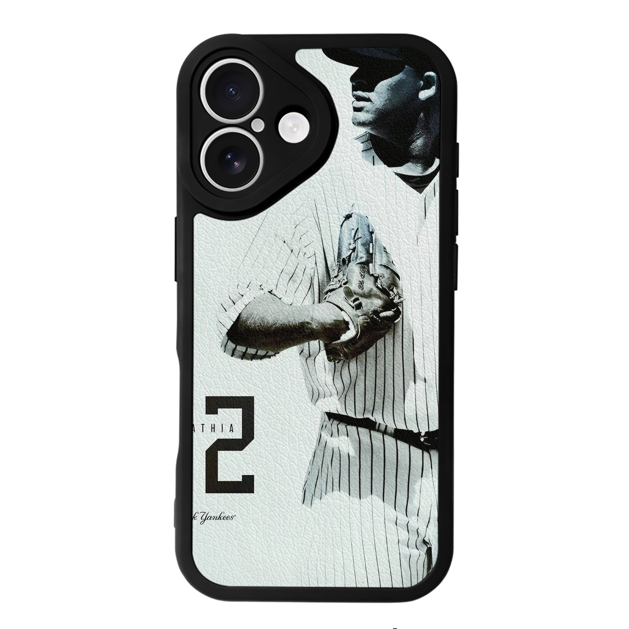 CC Sabatnia 12 IPhone 16 Silicone Leather Case – UV Print, Lambskin Texture – Perfect Fit, Wireless Charging Compatible, Scratch Resistant, Precise Cutouts – Stylish Protection For IPhone 16